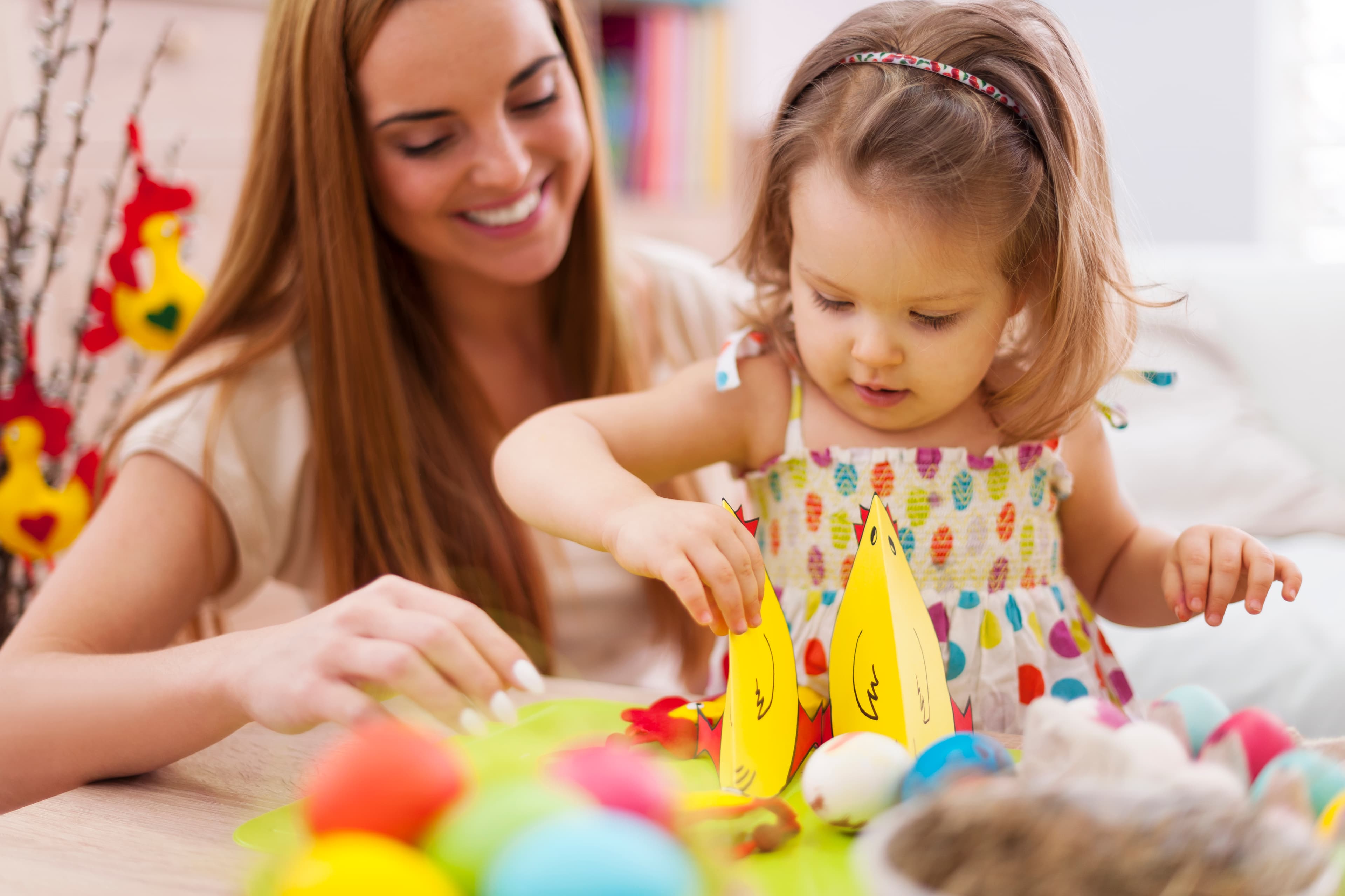 Au pair caring for child